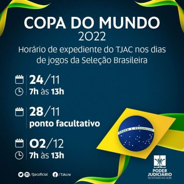 Governo do Estado define horário de expediente em dias de jogos do Brasil  na Copa - São Marcos Online